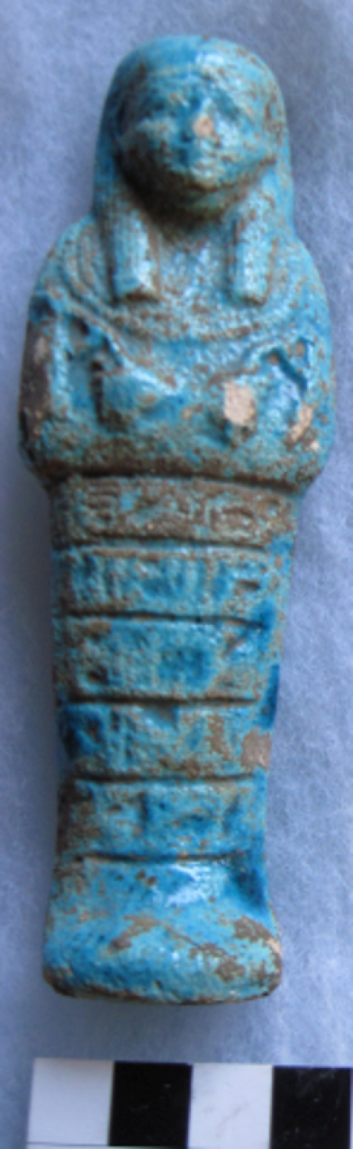 Ushabti-New Kingdom-19th Dynasty-1293-1189 BCE-Blue Faience